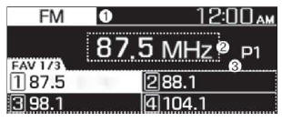 FM/AM Modu (RDS'li araç)