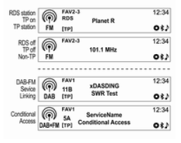 FM/AM radyo veya DAB (sadece A tipi için)