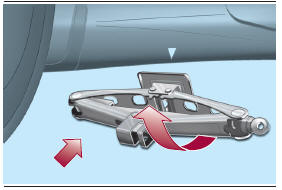 Otomobi̇li̇n kri̇ko i̇le yükselti̇lmesi̇ ve tekerlek deği̇şi̇mi̇