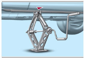 Otomobi̇li̇n kri̇ko i̇le yükselti̇lmesi̇ ve tekerlek deği̇şi̇mi̇